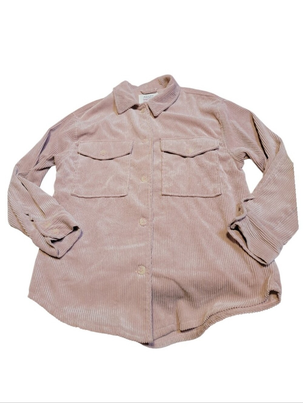 Ashley By 26 International Women's Dusty Pink Corduroy Jacket